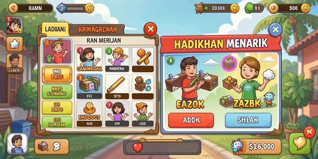 Grafis yang menawan dan menarik perhatian.